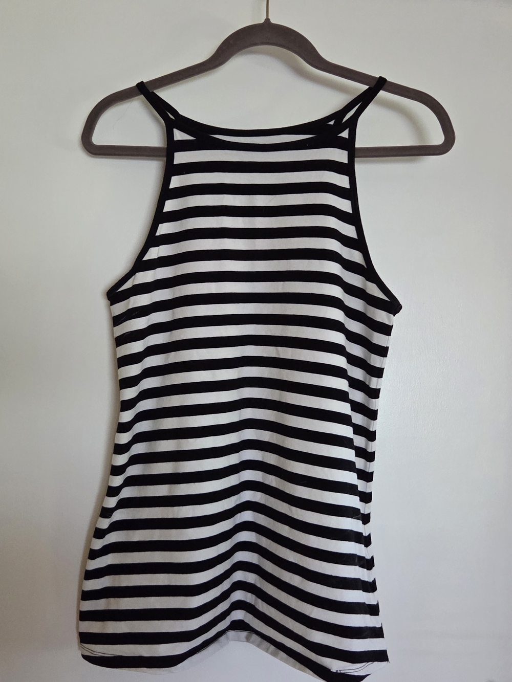 torrid Black and White Striped High-Neck Tank Foxy